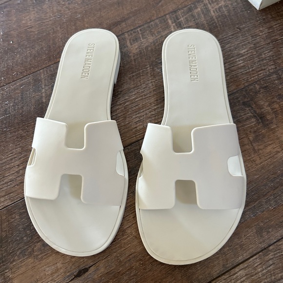 Steve Madden Hadyn-J Natural slides size 8 - Picture 4 of 5